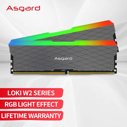 Asgard W2 Series RGB DDR4 RAM - 16GBx2 3200MHz - Dual Channel Desktop Memory